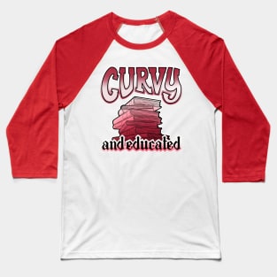 Curvy and educated, stack of red books Baseball T-Shirt